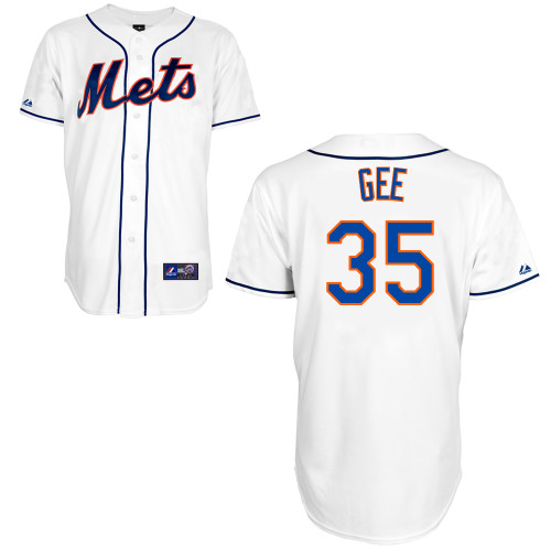 Dillon Gee #35 mlb Jersey-New York Mets Women's Authentic Alternate 2 White Cool Base Baseball Jersey